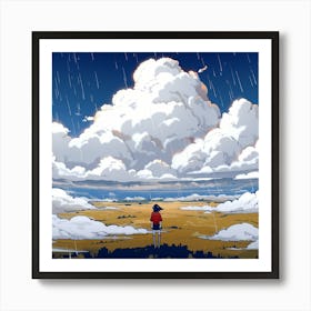 Rainy Day On Earth Art Print