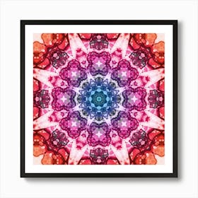 Watercolor Pattern Pink 3 Art Print