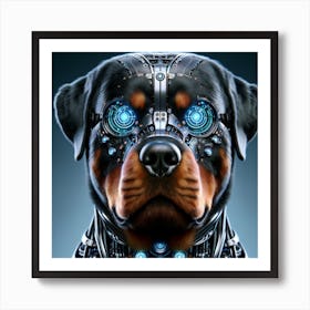 Robot Dog rotty 1 Art Print