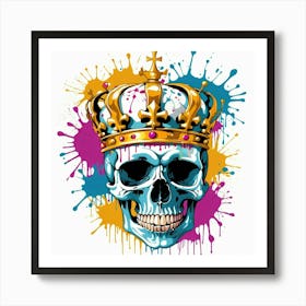 Graffiti Skull 12 Art Print