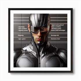 Futuristic Man 48 Art Print