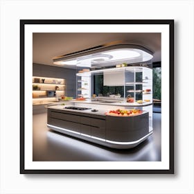 Modern Kitchen Design 16 Art Print