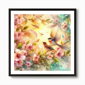 Cherry Blossoms Art Print