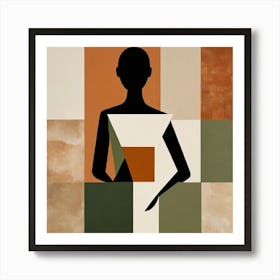 Abstract Portrait Of A Woman Art Print