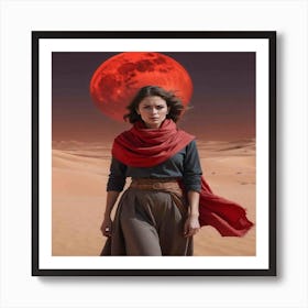 Girl In The Desert Poster