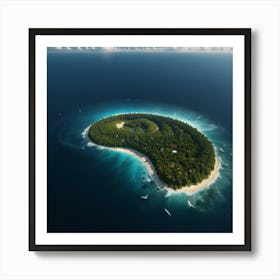 Default Create A Unique Of Ocean Island 0 Art Print