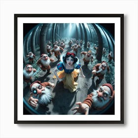 Snow White And The Seven Dwarfs 14 Art Print