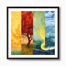 Four Seasons 1 Art Print