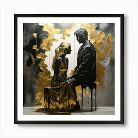 'Golden Couple' 2 Art Print