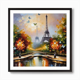 Paris At Night 6 Art Print