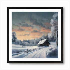 Winter Landscape Art Print