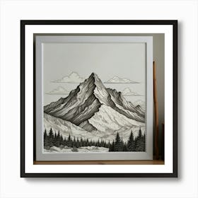 Mountain Print Art Print