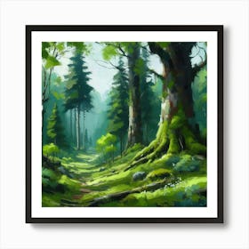 Forest Path 2 Art Print