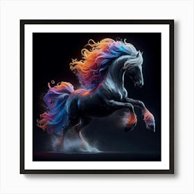 Colorful Horse Art Print