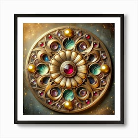 Jeweled Medallion Art Print