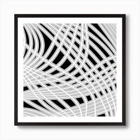 Abstract Wavy Lines 1 Art Print