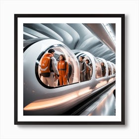 Futuristic Subway Art Print