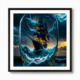 Ship In A Bottle Poster