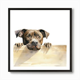 Staffordshire Bull Terrier Dog 3 Art Print