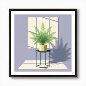 Fern In A Pot 1 Art Print