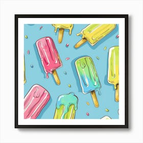 Ice Cream Pops 6 Art Print