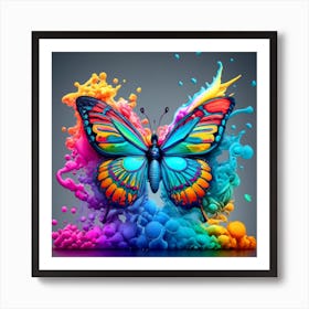 A beautiful butterfly with different colours Art Print