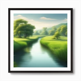 Landscape Painting 179 Art Print