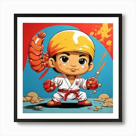 Karate Kid 1 Art Print