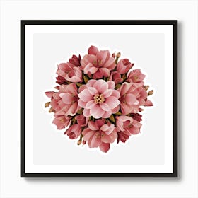 Pink Flowers 19 Art Print