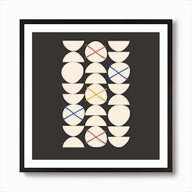 Bauhaus 3 colors Art Print