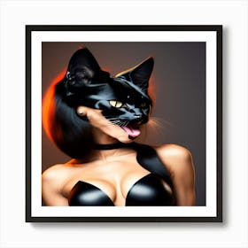 Black Cat Art Print