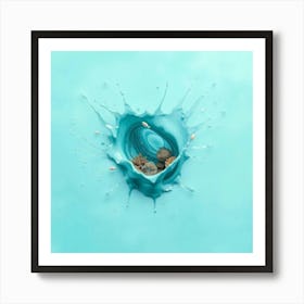 Heart Splash Art Print