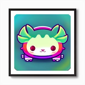 Kawaii Dragon Art Print