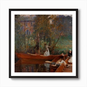 A Boating Party, John Singer Sargent Art Print