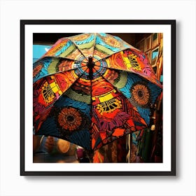 Colorful Umbrella 1 Art Print