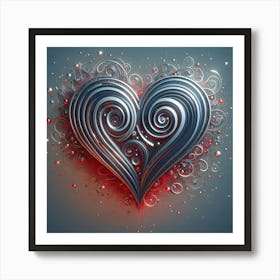 Heart Of Silver Art Print