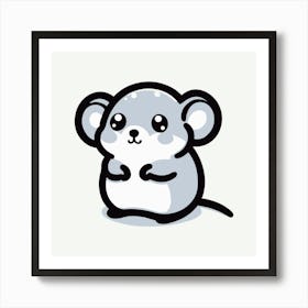 Cute Animal Vector Illustration Art Print