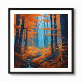 Autumn Forest 23 Art Print