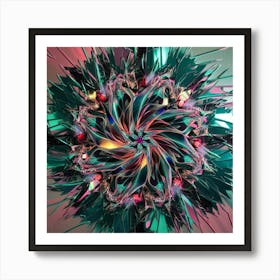 Abstract Flower 1 Art Print