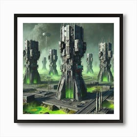 Sentry Towers Art Print