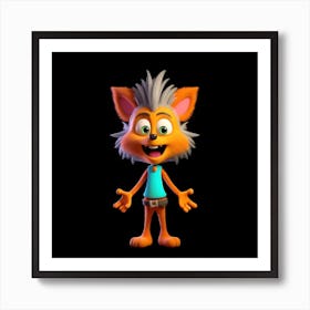Sonic The Fox Art Print