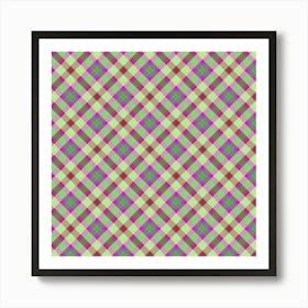 Plaid Fabric 9 Art Print