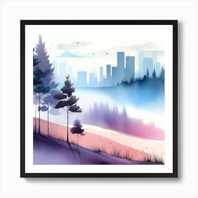 Landscape Painting 64 Art Print