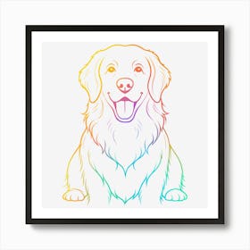 Golden Retriever Dog 1 Art Print