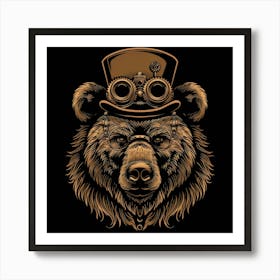 Steampunk Bear 29 Art Print