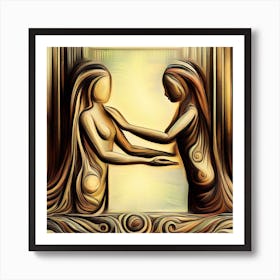 Two Women In Love Art Print