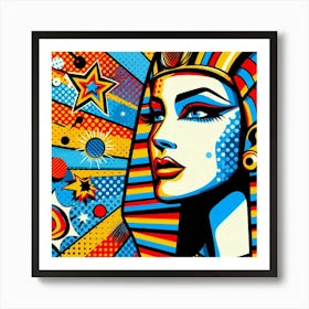 Pop Egyptian Noura Shine Art Print