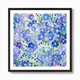 Forget-Me-Nots Art Print