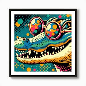 Alligator Pop Art Art Print