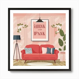 Pink Red Quote Personalised Art Print 23444 (2) Art Print